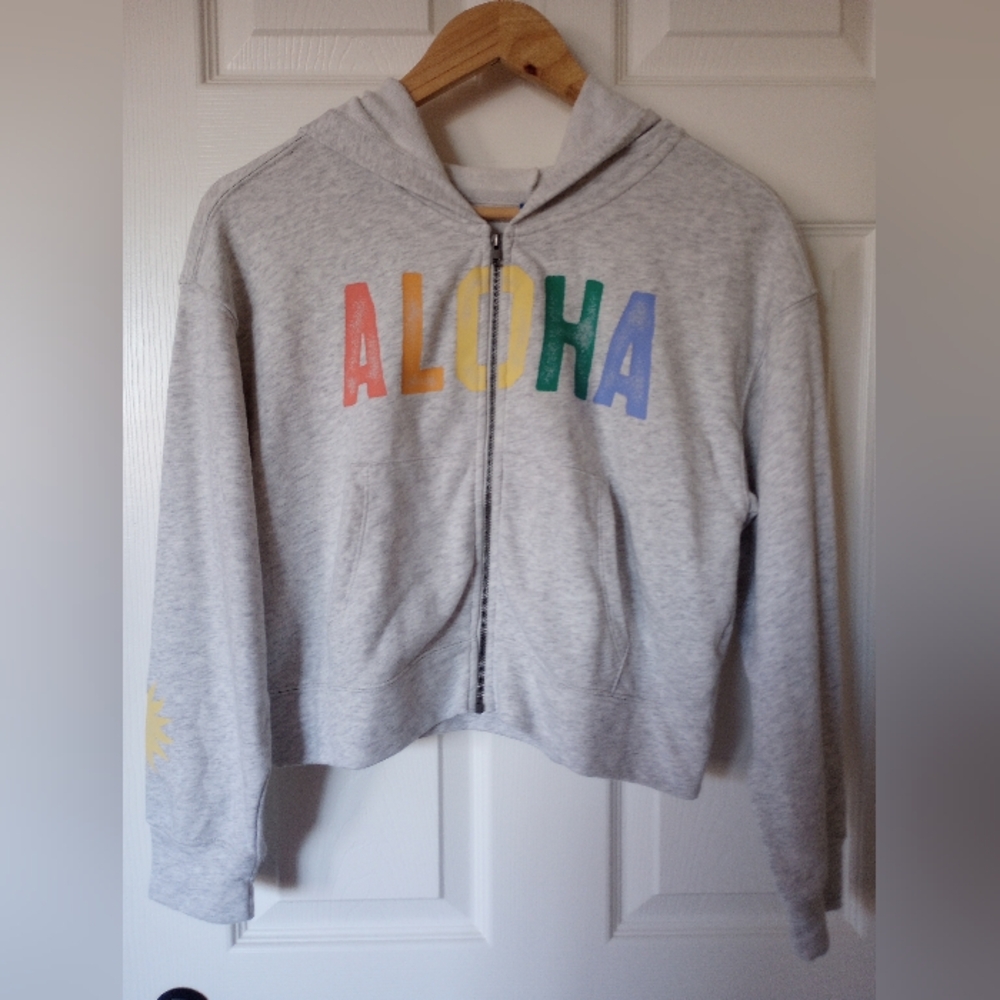 Old Navy, zip-up hoodie | Kids size XL | Ash gray